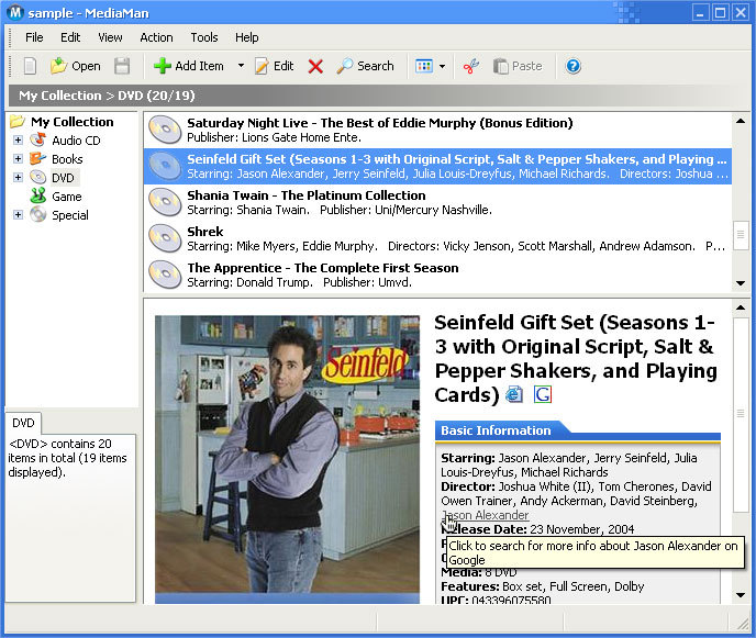 MediaMan Screenshot